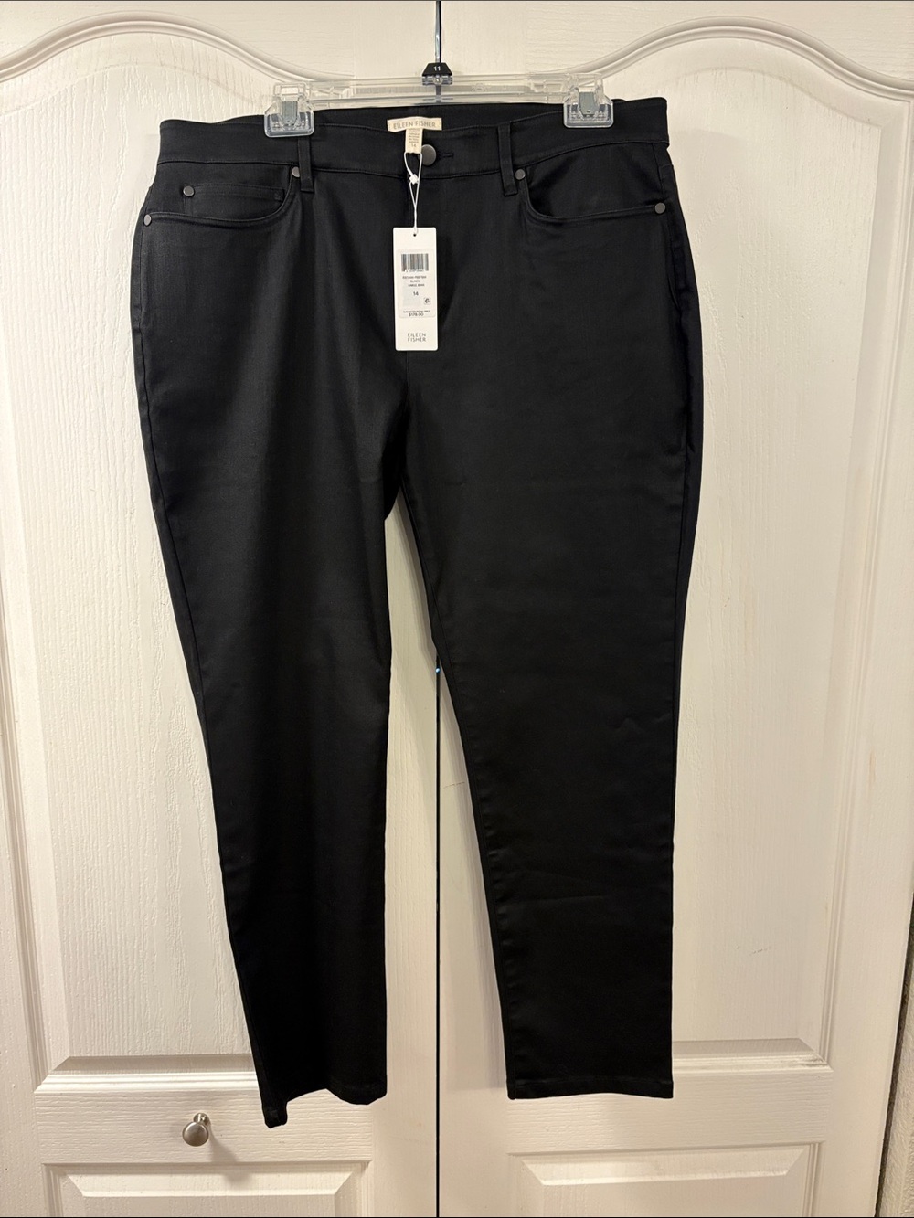 Eileen Fisher Black Slim Ankle Jeans